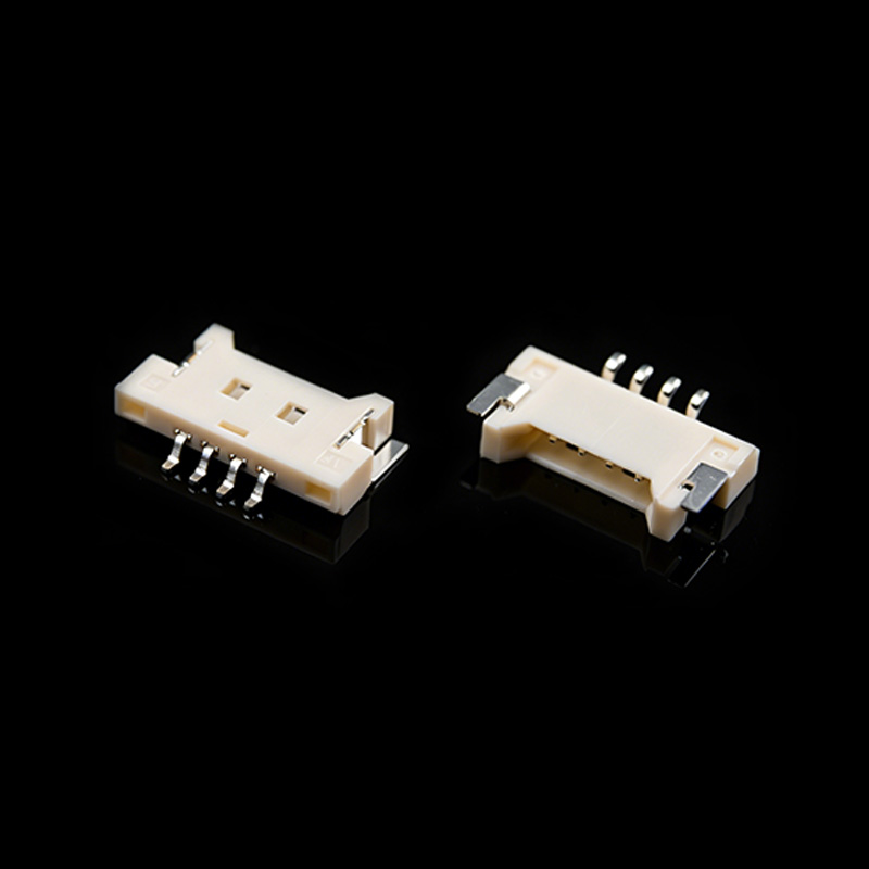 TS-Q024140-0129 Conector de cabezal de pasador SMT ultrafino de ángulo recto de paso de 1.25 mm