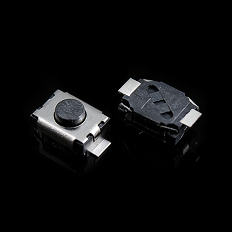 TS-B009116 Interruptor táctil de tortuga pequeña de 3*4*2.5 y 2 pines con actuador de silicona