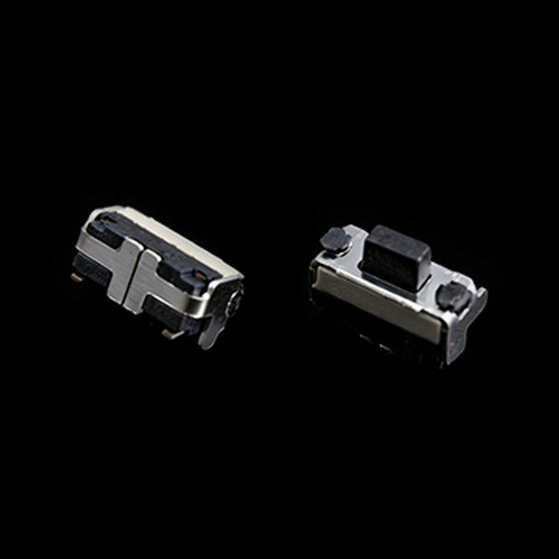 TS-C012049 Interruptor táctil pequeño de 2*4 auriculares Bluetooth accionados lateralmente con soporte de doble capa