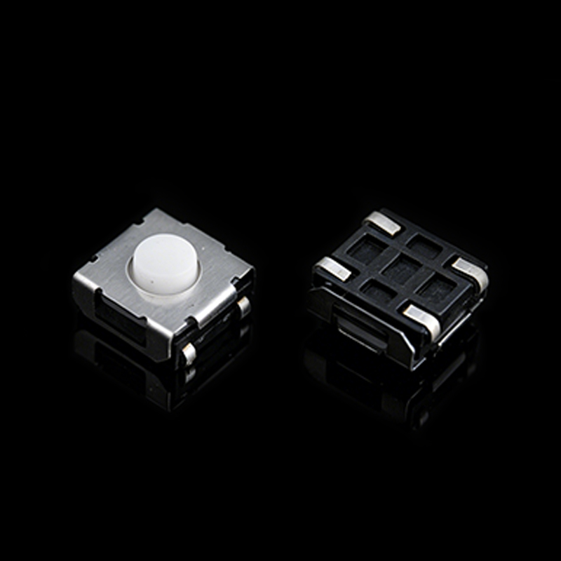 TS-G004185A 6.2*6.2 Interruptor táctil de silicona de pata cerrada con tapa blanca lechosa