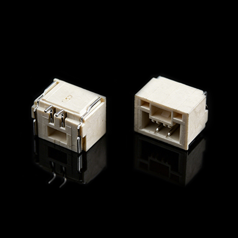 TS-Q002046 Conector de cabezal de pasador SMT de ángulo recto de paso de 1.25 mm con pestillo