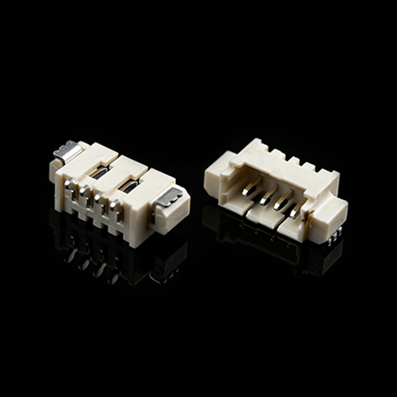 TS-Q002078-184 Conector de cabezal de pasador SMT de ángulo recto de paso de 1.25 mm