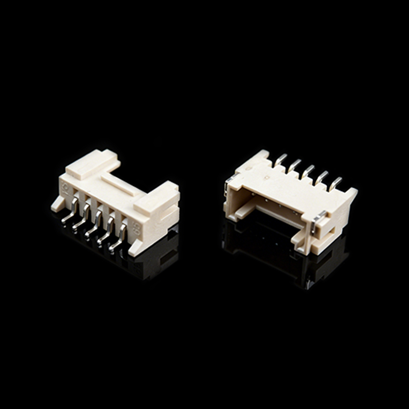 TS-Q002154-184 Cabezal de pasador SMT de ángulo recto con paso de 2.0 mm y pestillo