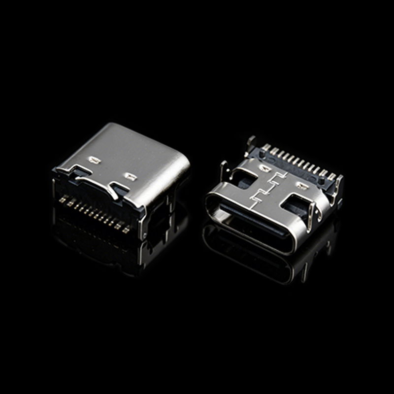 TS-S013127-0223 Receptáculo hembra USB tipo C horizontal, longitud 7.35 mm