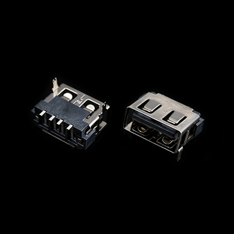 TS-S013128-0223 Receptáculo hembra USB, longitud 6.3 mm, montaje frontal DIP y posterior SMT