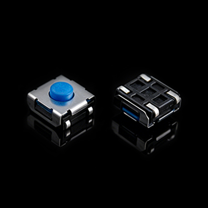 TS-G004213A 6.2*6.2 Interruptor táctil de silicona de pata cerrada con tapa azul