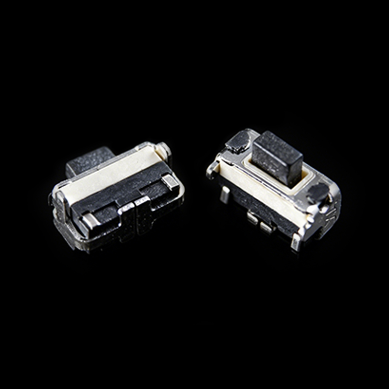 TS-C012049 Interruptor táctil pequeño de 2*4 auriculares Bluetooth accionados lateralmente con soporte de doble capa
