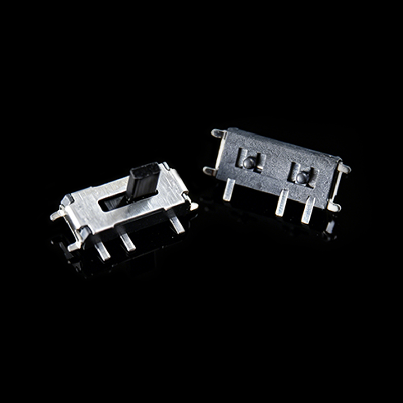 TS-L003028 Interruptor deslizante vertical de 7 pines con actuador negro