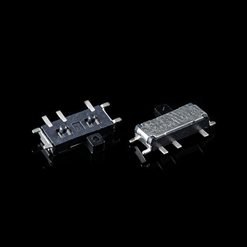 TS-L005014 Interruptor deslizante horizontal de 7 pines con actuador negro