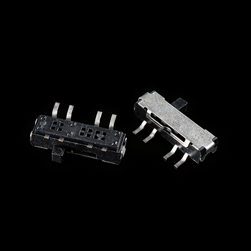 TS-L005027 Interruptor deslizante SMD de un solo lado horizontal de 8 pines
