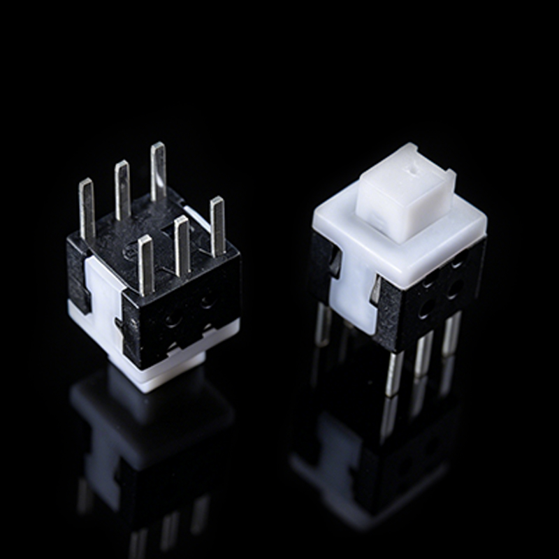TS-L005040A Interruptor táctil tipo pasador de cabeza plana autoblocante de doble fila de 5.8 mm