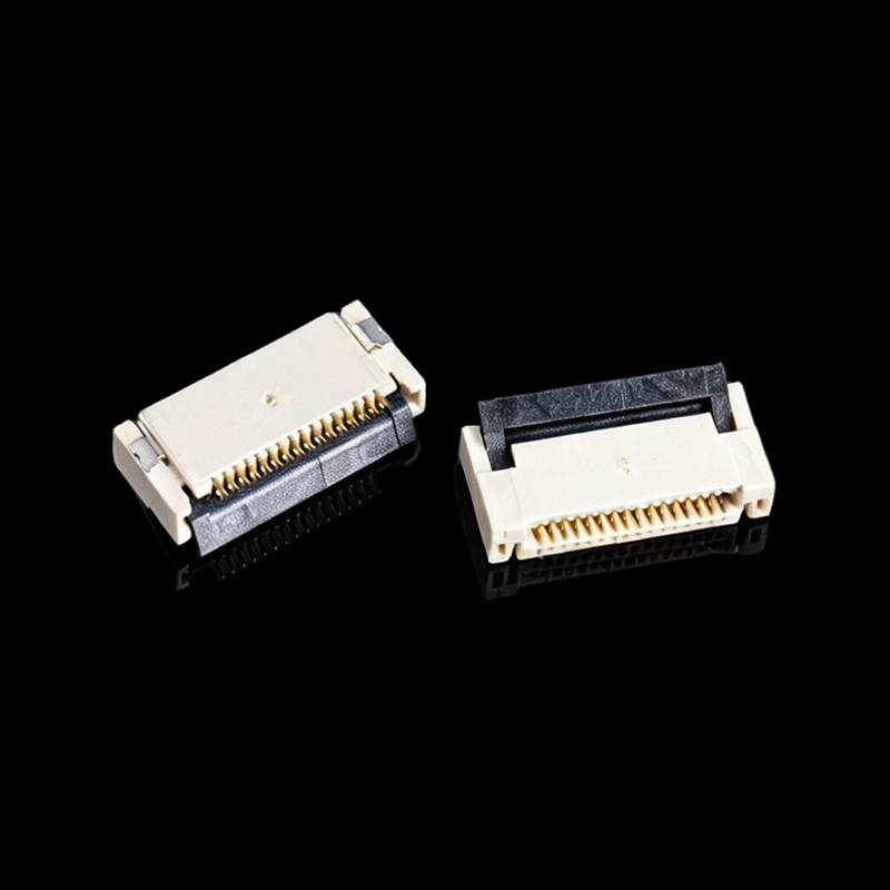 TS-K008001A Conector FPC/FFC de 16 pines con bloqueo abatible de 0.5 mm (tipo prensa trasera)