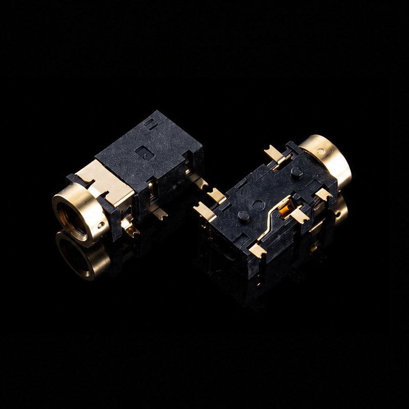 Conector de audio TS-K013008, PJ-342B, chapado en oro