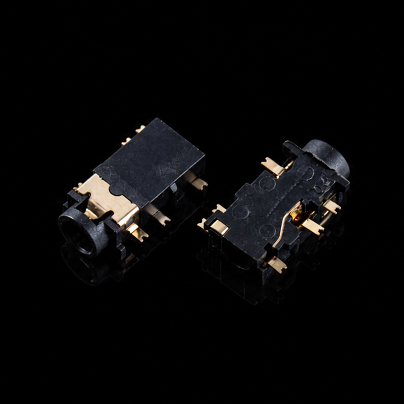 Conector de audio TS-K009213, PJ-342C, tipo empotrado, sin cabeza, lengüeta larga