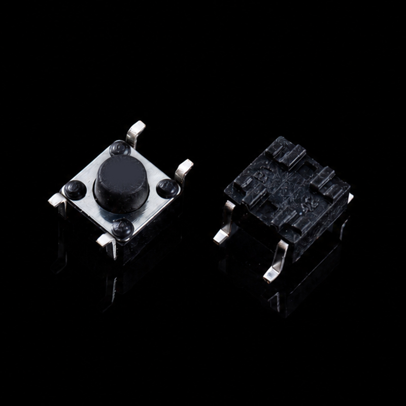 Interruptor táctil TS-D020001, 6×6×6,5 mm, tipo SMD empotrado