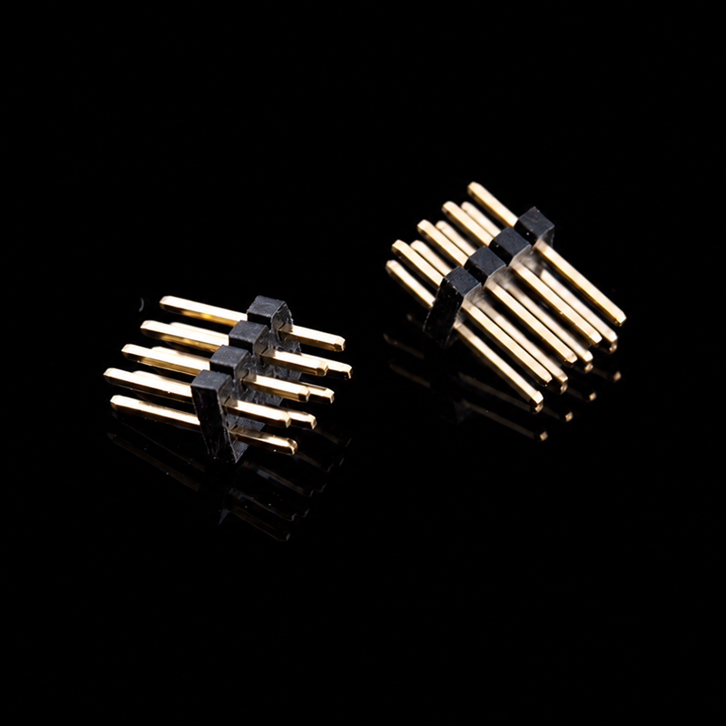TS-Q007015 Conector de clavija recta de doble fila con paso de 1,27 mm, 2 x 4 clavijas