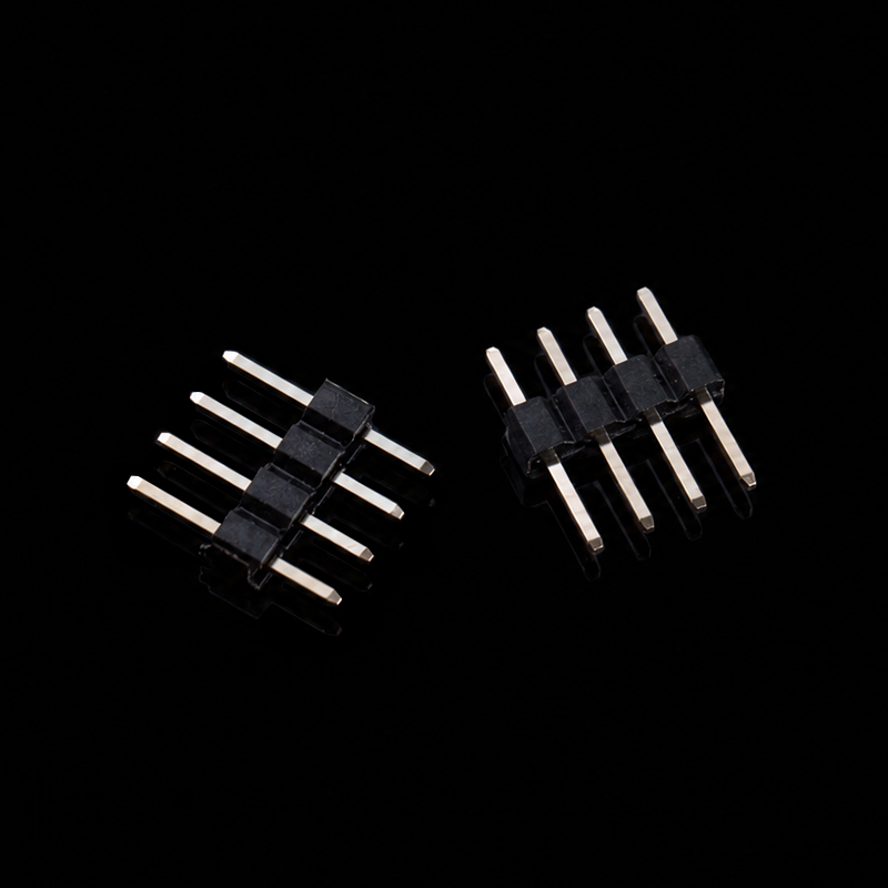 TS-Q005347 Conector de clavija recta de una hilera con paso de 2,0 mm, 1 x 4 clavijas